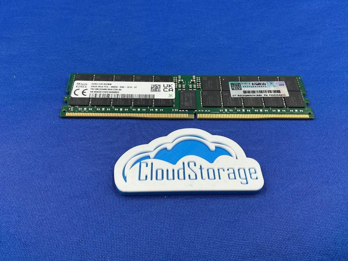 P43333-0A1U HPE 64GB (1X64GB) 2Rx4 PC5-4800B MEMORY P48502-001 P43331-B21
