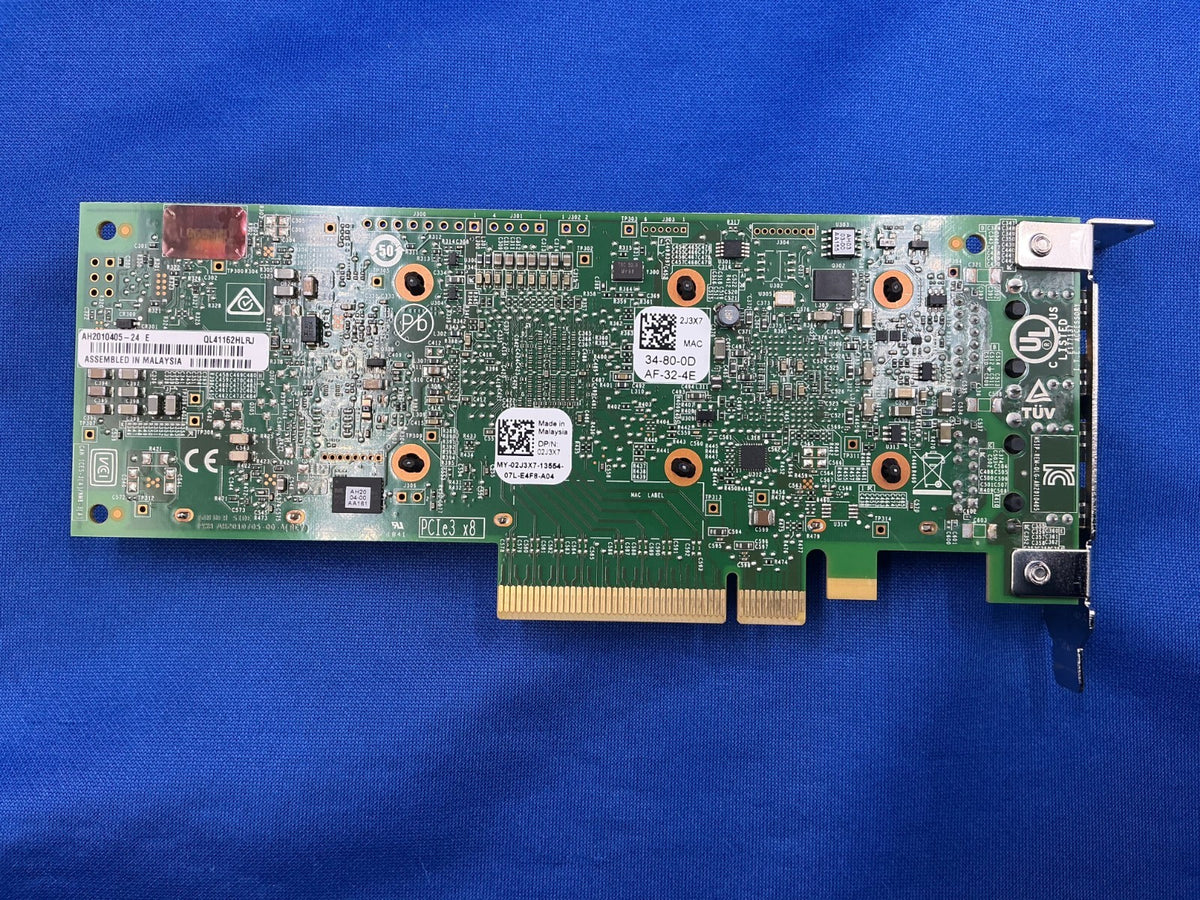 02J3X7 Dell QL41162HLRJ 2-Port 10GBASE-T RJ45 Adapter Card