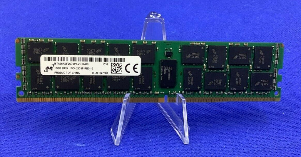 MICRON 16GB PC4-17000 DDR4-2133P REG ECC 2RX4 1.20V MTA36ASF2G72PZ-2G1A2