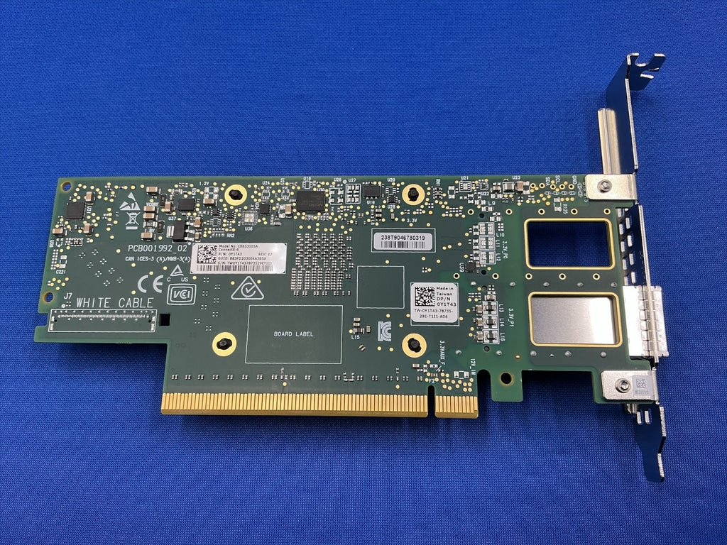 Y1T43 DELL Mellanox ConnectX-6 100Gb QSFP56 Single Port VPI HDR QSFP Adapter