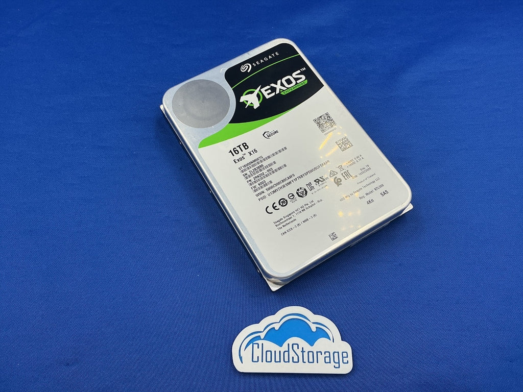 ST16000NM007G Seagate Exos X16 16TB 3.5 7.2K RPM SAS 12Gb/s 256MB HDD new pull