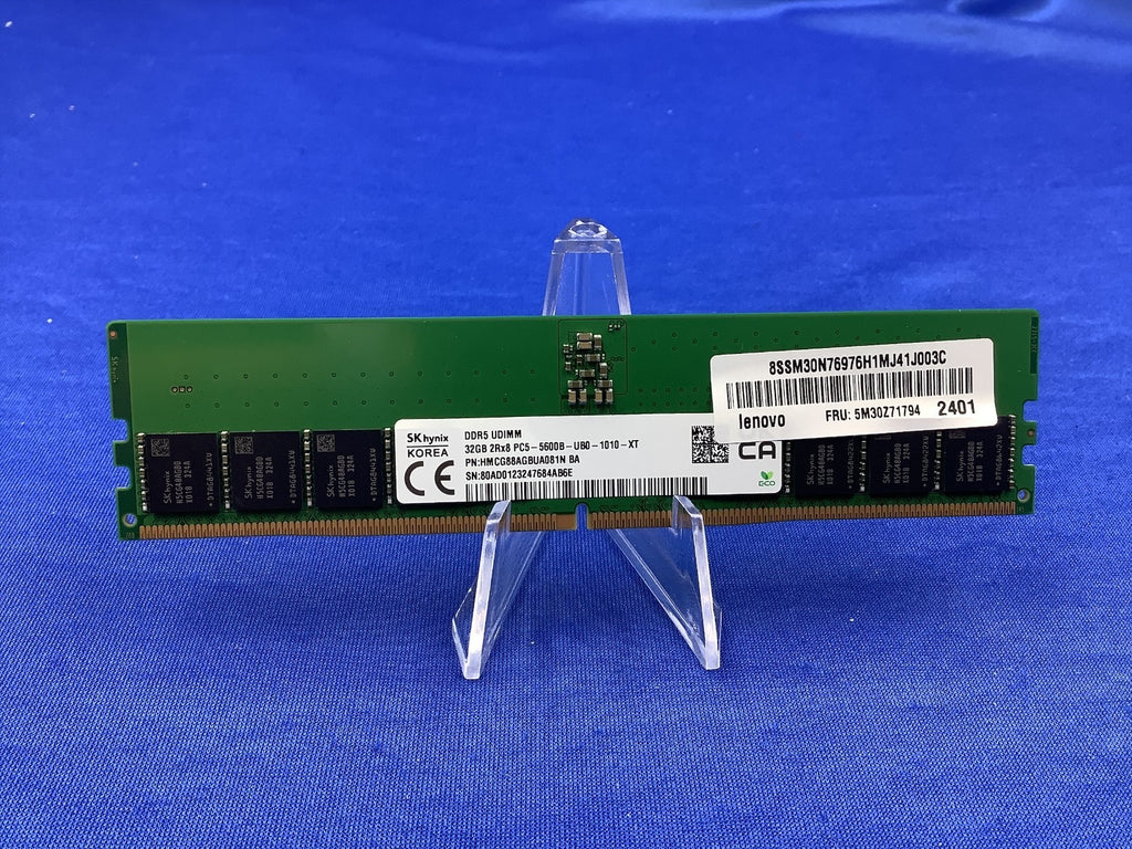HMCG88AGBUA081N HYNIX 32GB (1X32GB) 2RX8 PC5-5600B UDIMM Memory