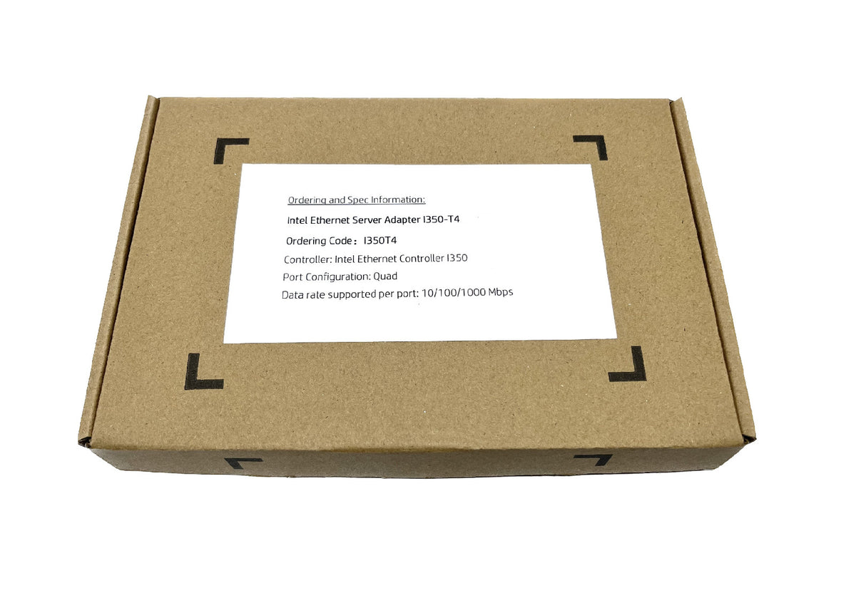 Original Intel I350T4 Ethernet Server Adapter I350-T4 I350T4BLK with Hologram