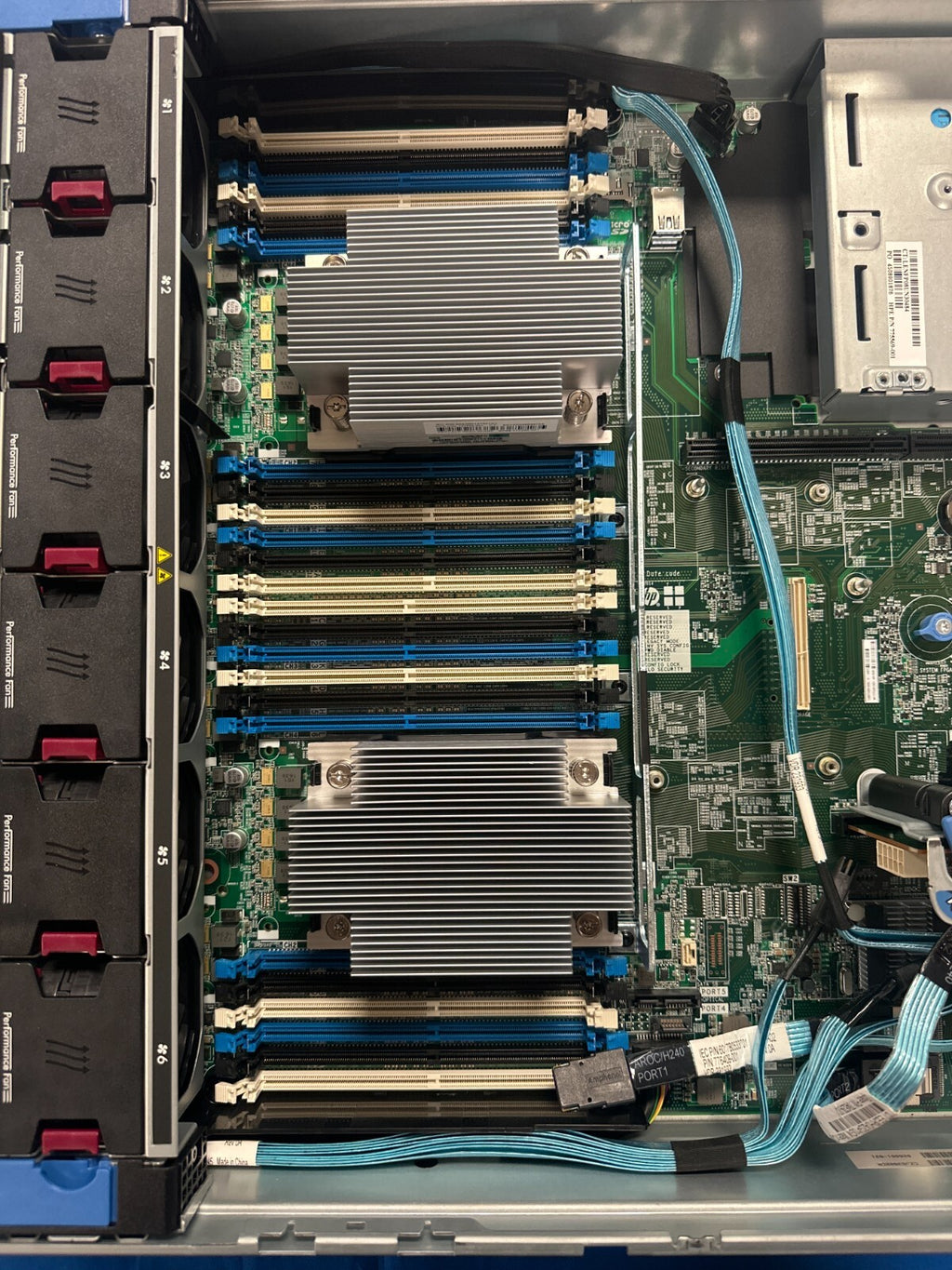 HPE PROLIANT DL380 GEN9 24SFF 826681-B21 SERVER W/ Heatsink Fan 2 x 500W PSU