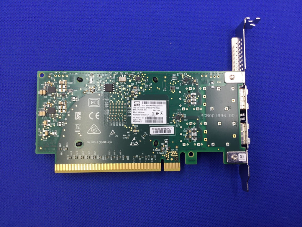 P10109-B21  P12608-001 HPE 10/25GB 2-PORT SFP28 MCX512F-ACAT ADAPTER  P10107-001