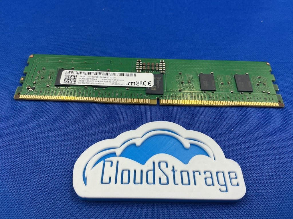 MTC10F1084S1RC64BH1 MICRON 16GB (1x16GB) 1Rx8 PC5-6400B RDIMM MEMORY