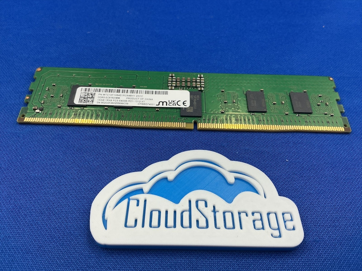 MTC10F1084S1RC64BH1 MICRON 16GB (1x16GB) 1Rx8 PC5-6400B RDIMM MEMORY