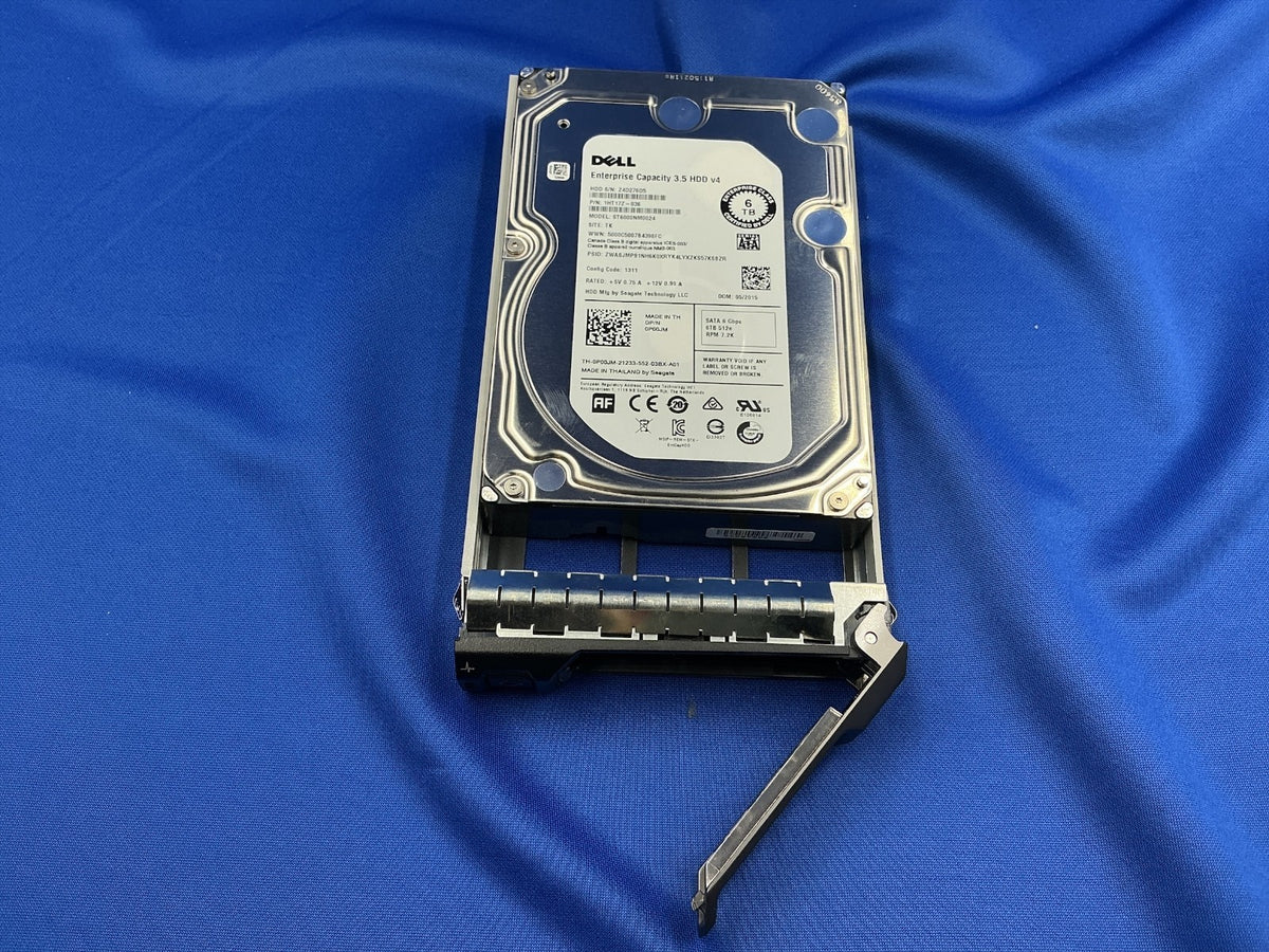 P00JM DELL 6TB 7.2K 3.5'' SATA 6GBPS Hard Drive 0P00JM ST6000NM0024