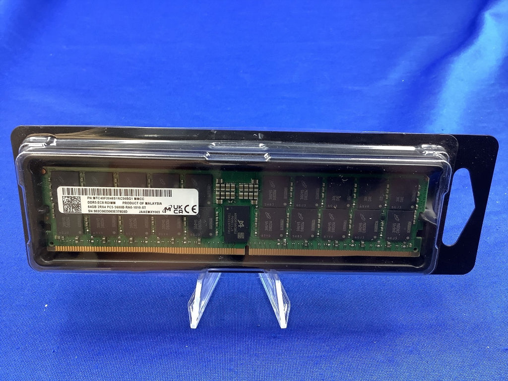 MTC40F2046S1RC56BG1 MICRON 64GB (1X64GB) 2RX4 PC5-5600B RDIMM MEMORY