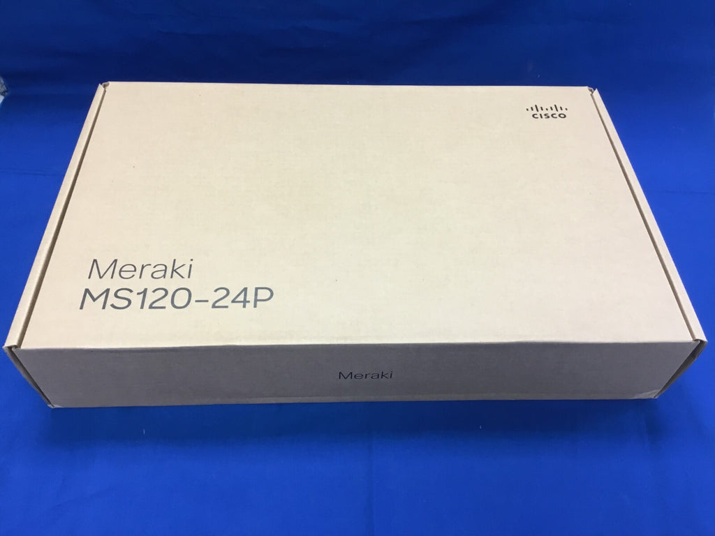 UNCLAIMED Cisco Meraki MS120-24P-HW 24-Ports PoE Ethernet Switch