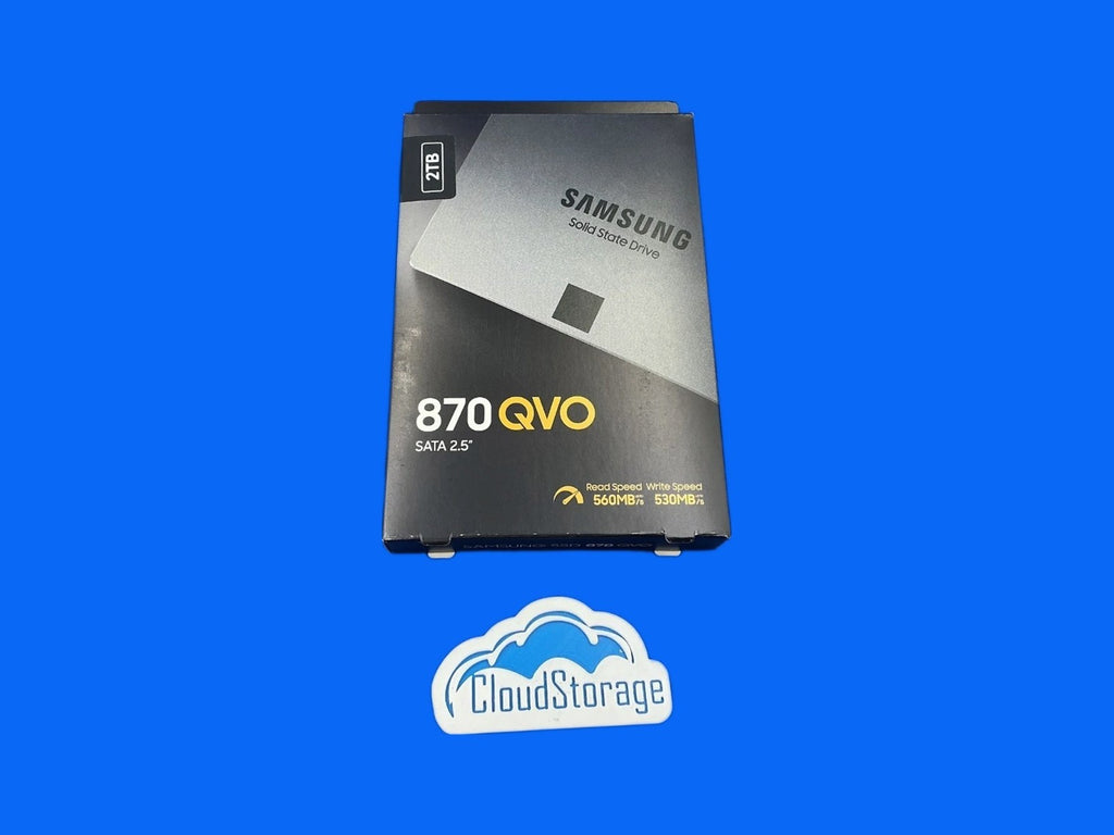 MZ-77Q2T0 Samsung 870 QVO 2TB SATA III 2.5" SSD MZ-77Q2T0B/AM New Retail