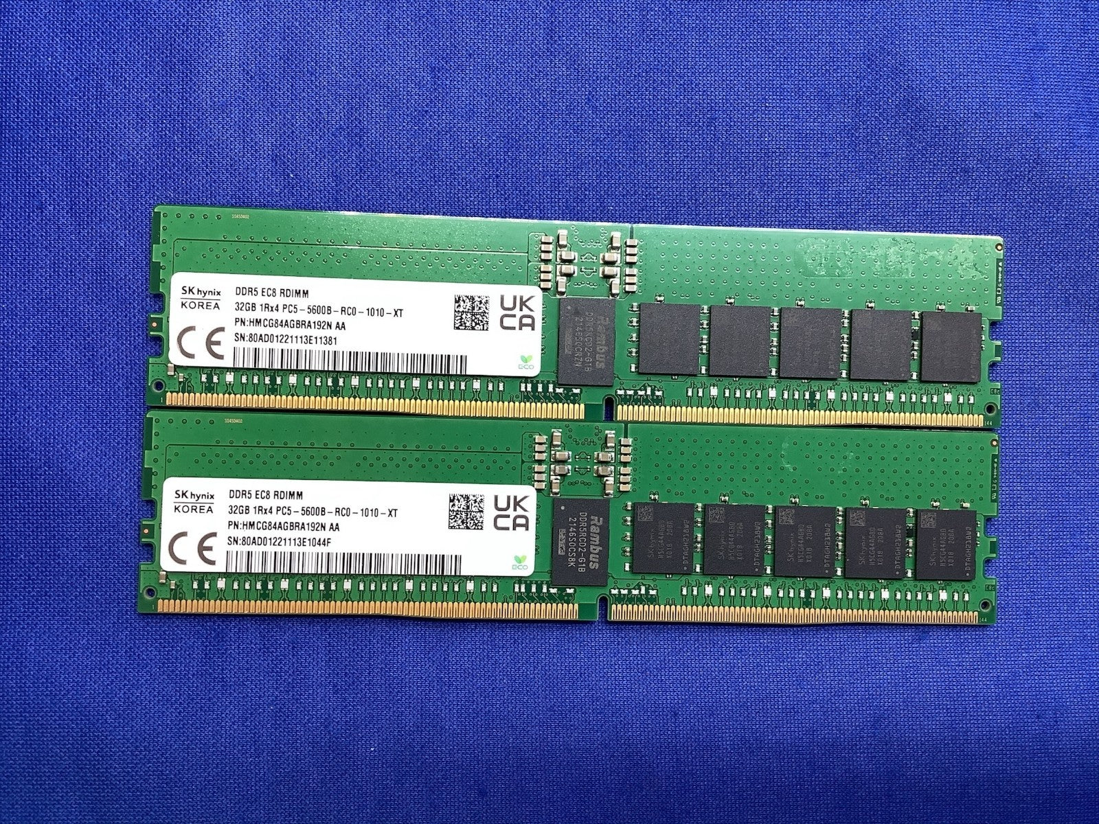 HMCG84AGBRA192N HYNIX 32GB (1X32GB) 1RX4 PC5-5600B RDIMM MEMORY