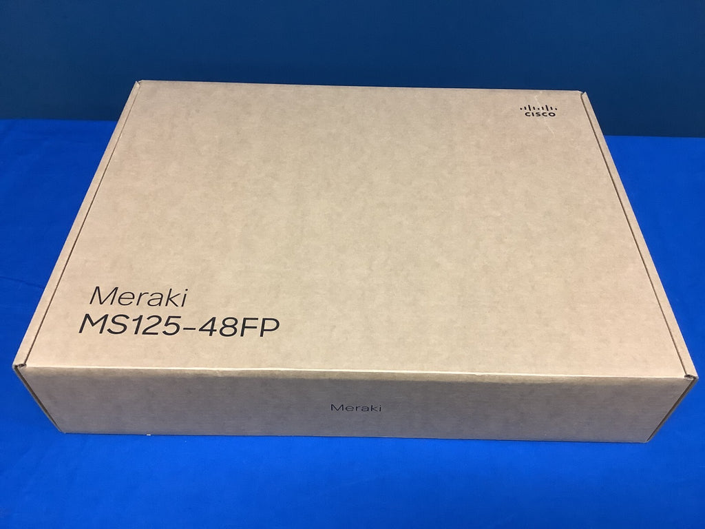 UNCLAIMED MS125-48FP-HW Cisco Meraki 48-Port PoE Managed Ethernet Switch