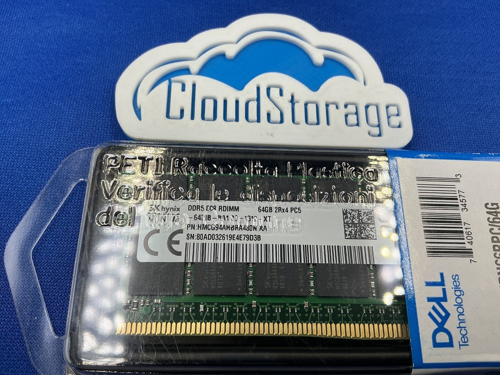 SNPN66RPC/64G DELL 64GB (1X64GB) 2RX4 PC5-6400B RDIMM MEMORY HMCG94AHBRA480N