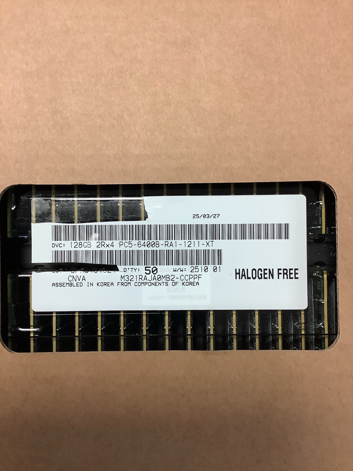 M321RAJA0MB2-CCP SAMSUNG 128GB (1X128GB) 2RX4 PC5-6400B RDIMM SERVER MEMORY