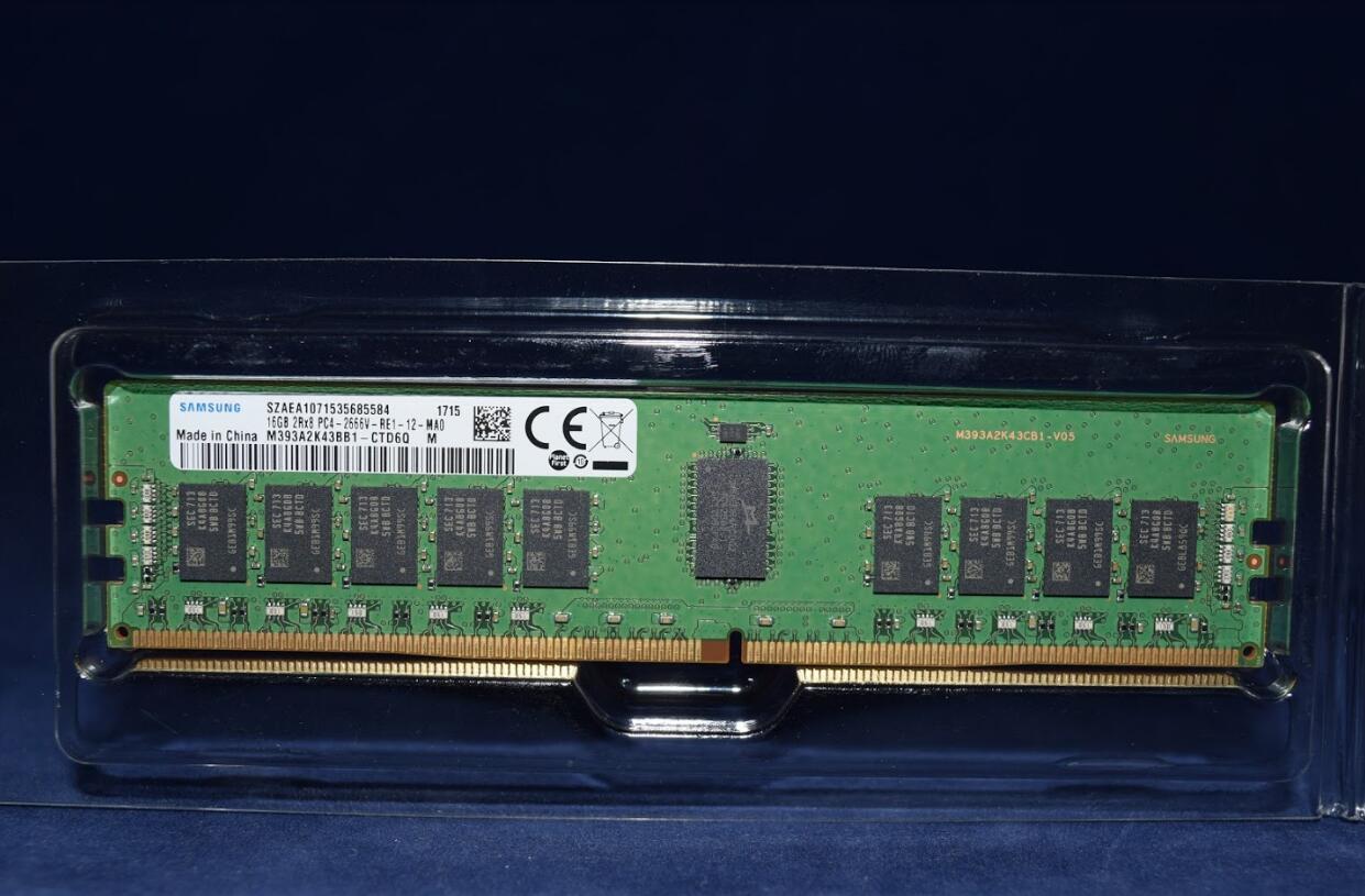 M393A2K43BB1-CTD Samsung 16GB 2RX8 PC4-2666V DDR4 2666MHz ECC memory