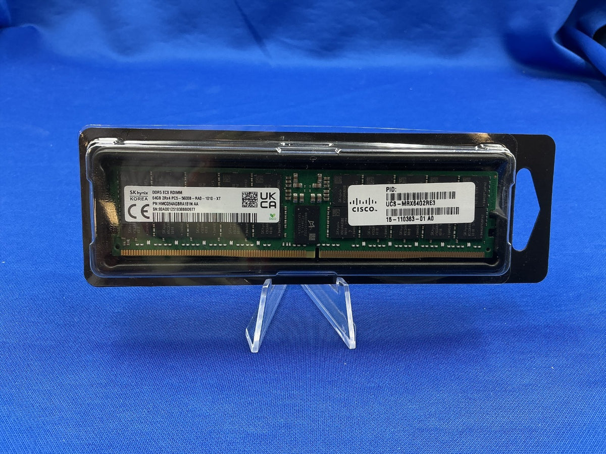 UCS-MRX64G2RE3 CISCO 64G (1X64GB) 2RX4 PC5-5600B RDIMM MEMORY