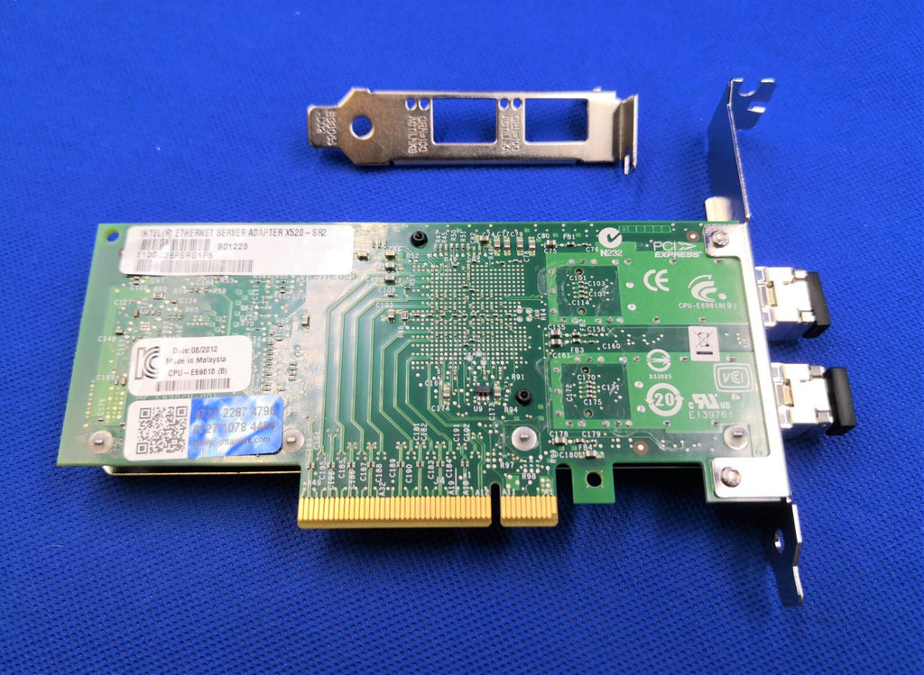 Intel X520-SR2 10GB 2P Ethernet Adapter W/both brackets E10G42BFSRG1P5