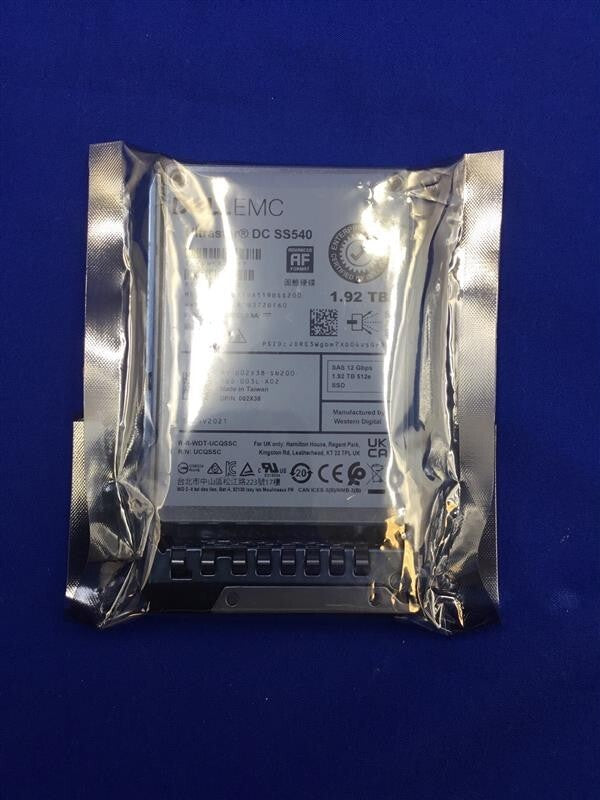 002X38 DELL 1.92TB SSD SAS RI 12Gbps TLC 512e SFF SSD 02X38 WUSTVA119BSS200