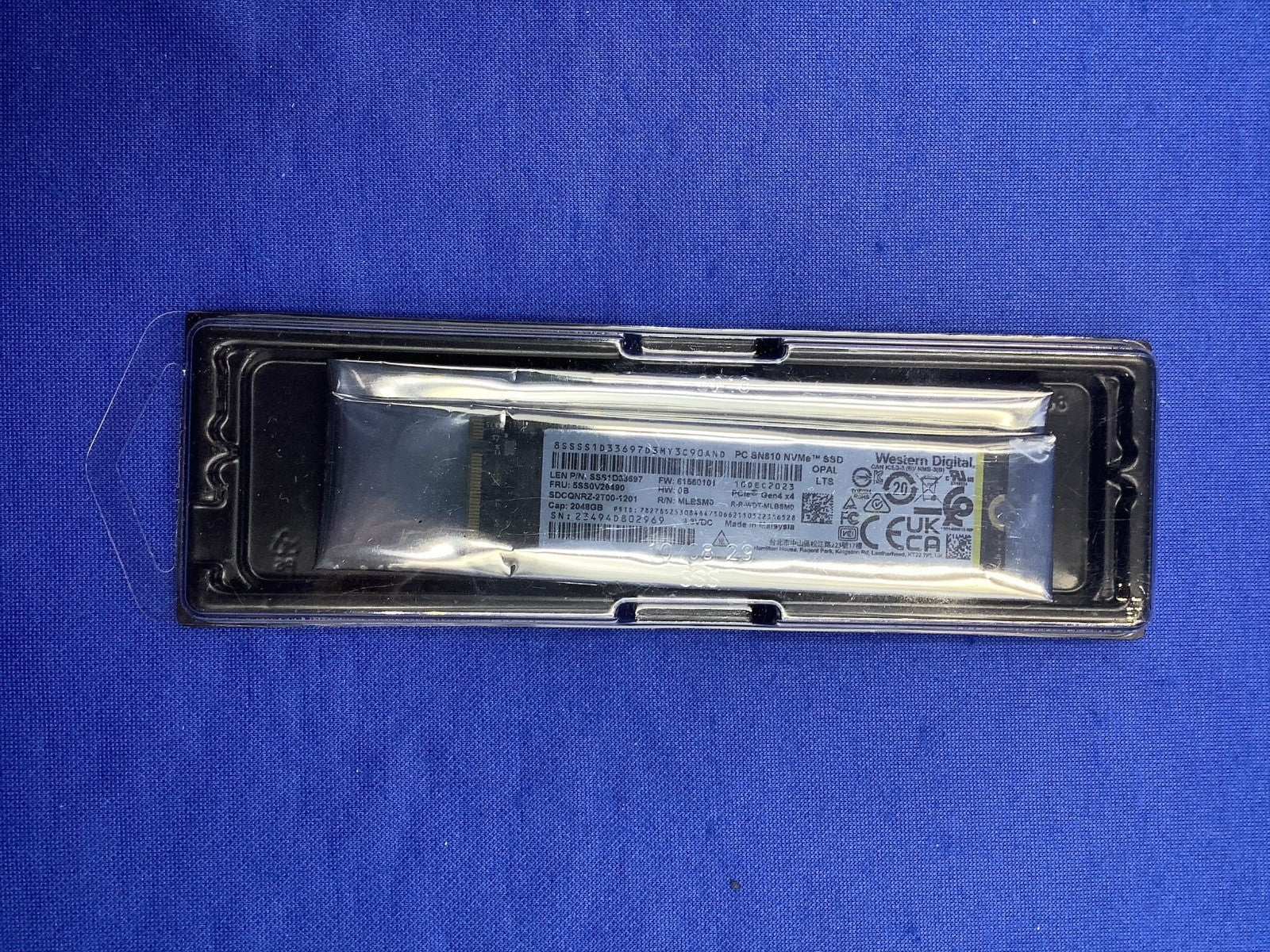 Lenovo  Western Digital PC SN810 NVMe M.2 2280 PCIE4X4 2TB SSD SDCQNRZ-2T00-1201