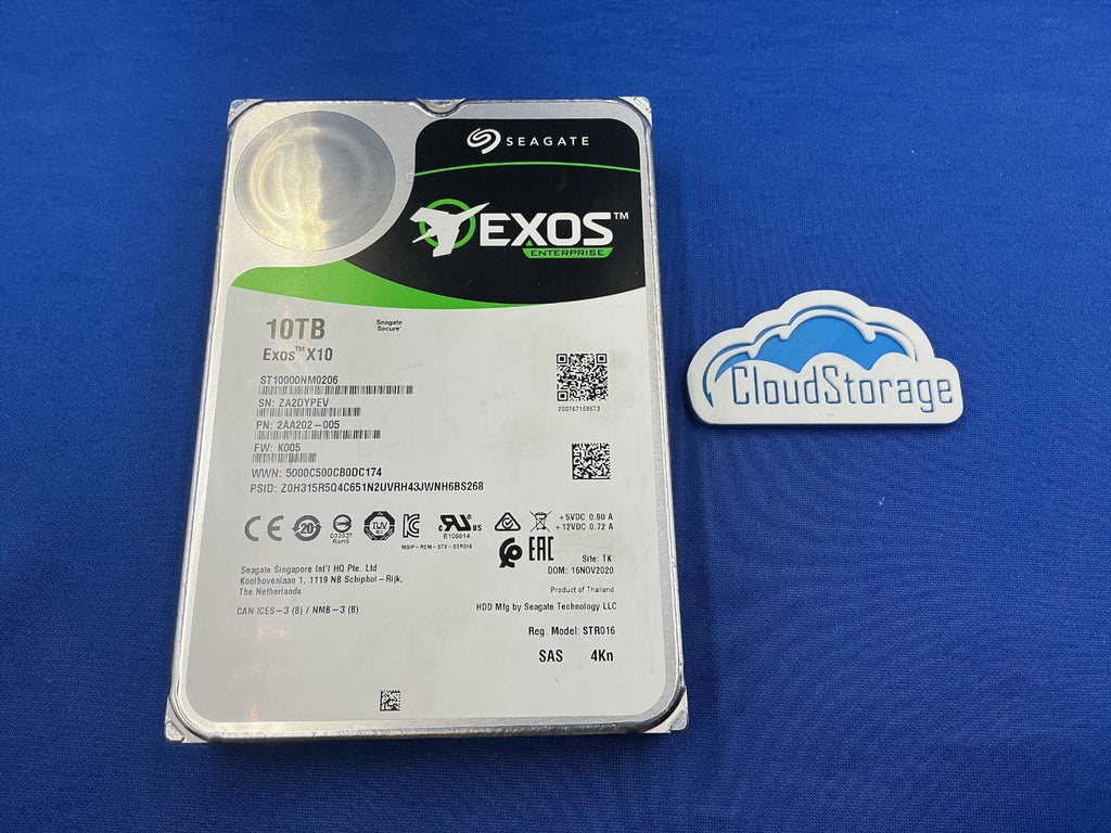 ST10000NM0206 SEAGATE Exos X10 10TB 7.2K SAS 12Gb/s 3.5IN 4Kn HDD 2AA202-005