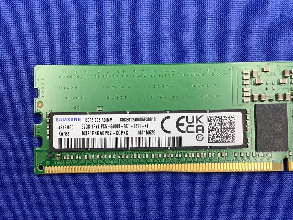 M321R4GA0PB2-CCP SAMSUNG 32GB (1x32GB) 1Rx4 PC5-6400B RDIMM MEMORY