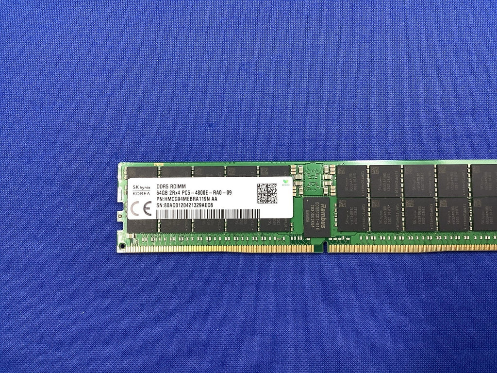 HMCG94MEBRA119N HYNIX 64G (1X64GB) 2RX4 PC5-4800E RDIMM MEMORY