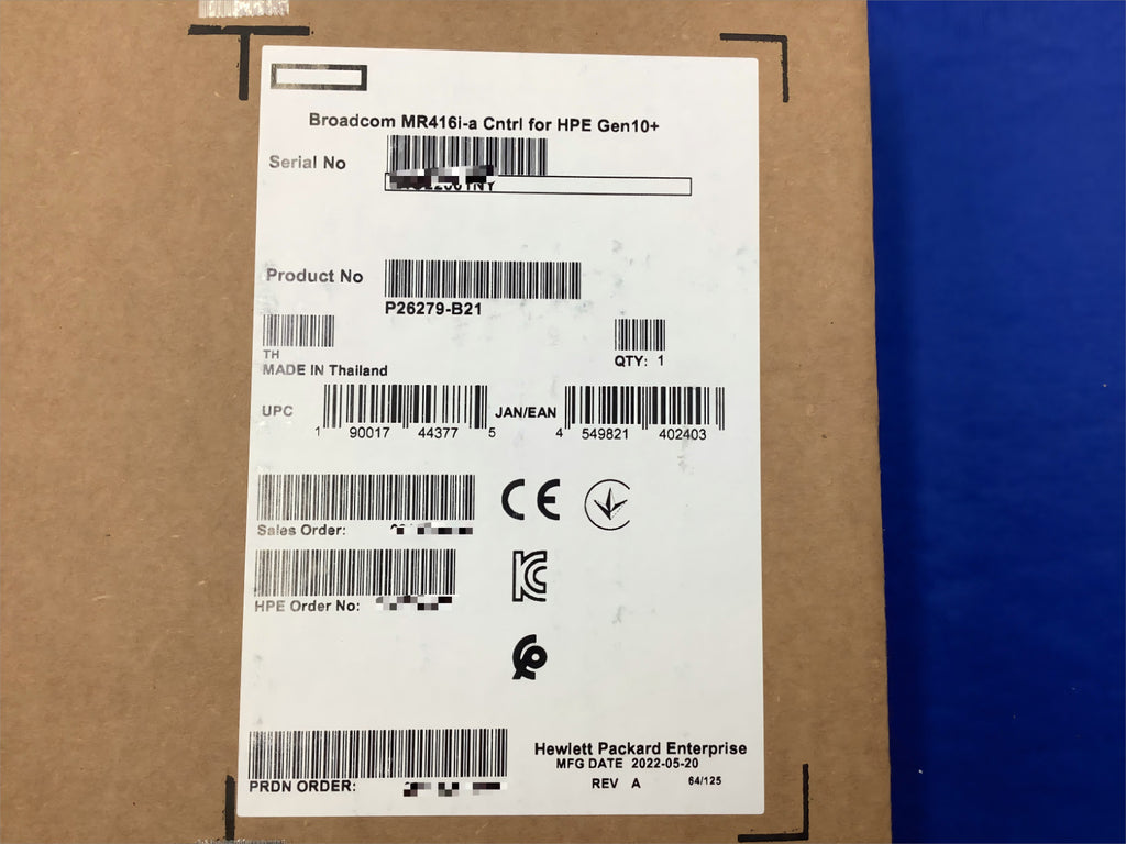 P26279-B21 HPE MR416I-A GEN10 PLUS X16 LANES 4GB CACHE NVME/SAS 12G CONTROLLER