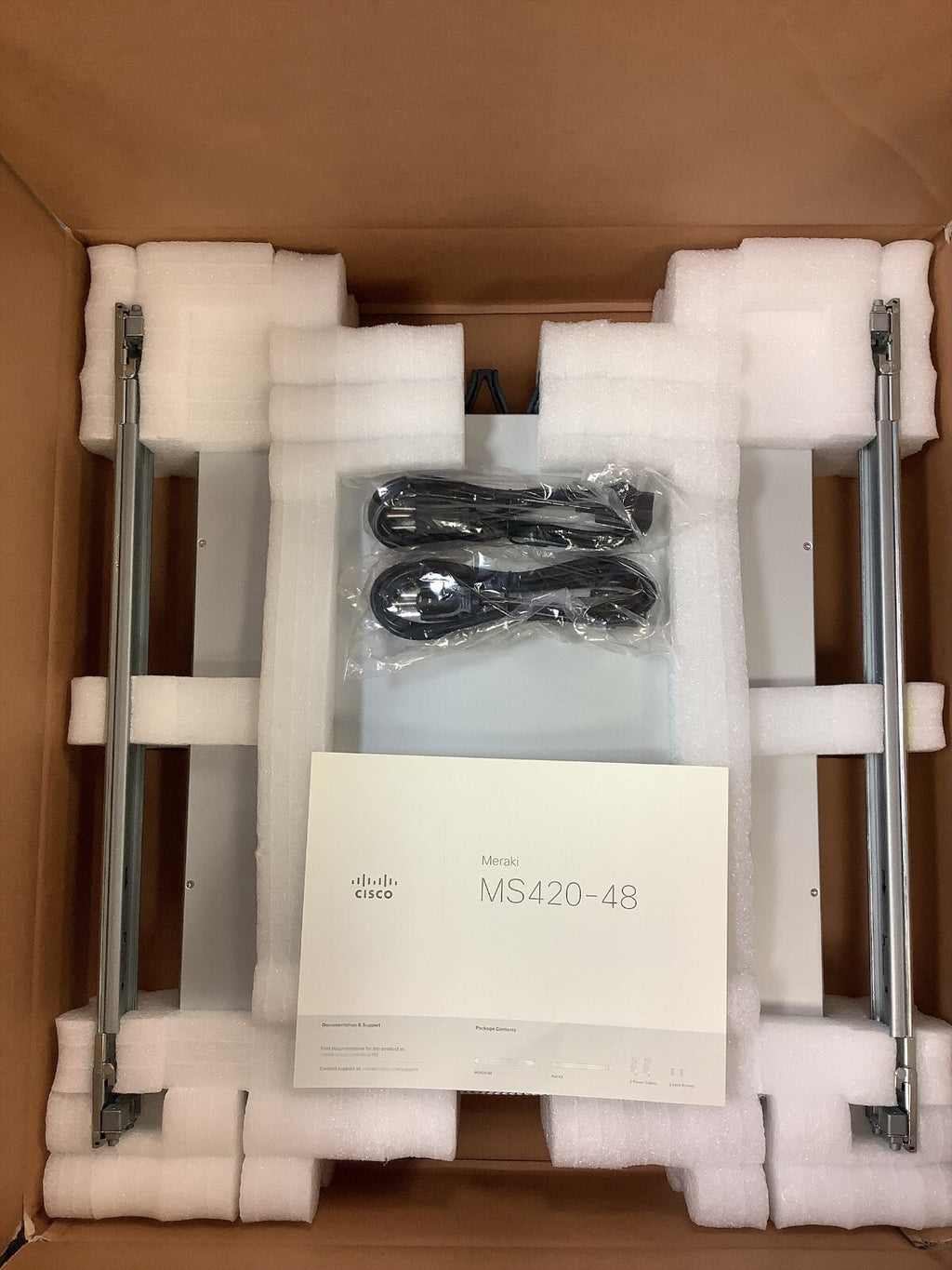 Cisco MERAKI MS420-48-HW Cloud Managed 48 Port SFP+ Aggregation Switch UNCLAIMED