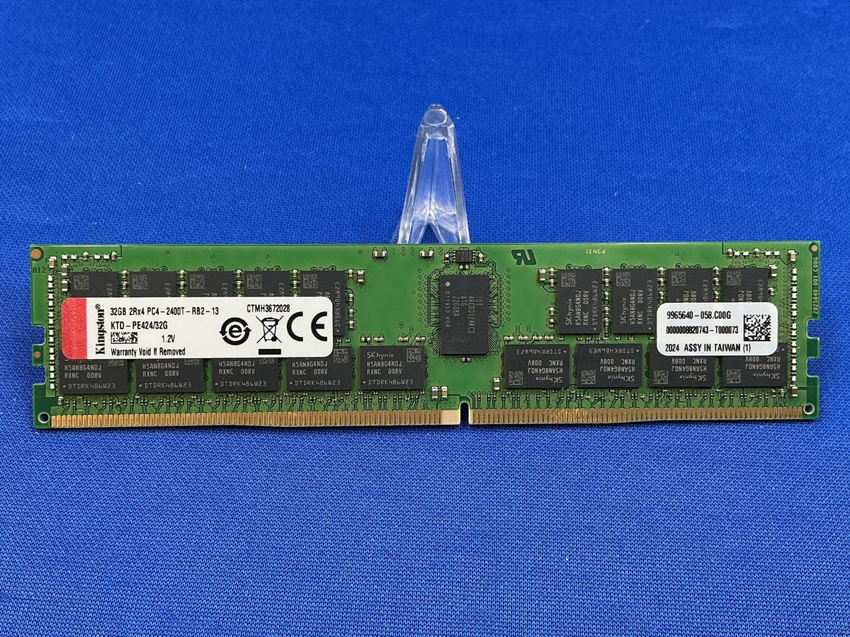 KTD-PE424/32G Kingston 32GB (1X32GB) 2RX4 PC4-2400T RDIMM MEMORY