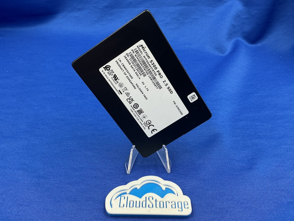 MTFDDAK3T8TDS  Micron 5300 PRO 3.84TB SATA 6Gb/s 2.5" Enterprise SSD 1.2DWPD