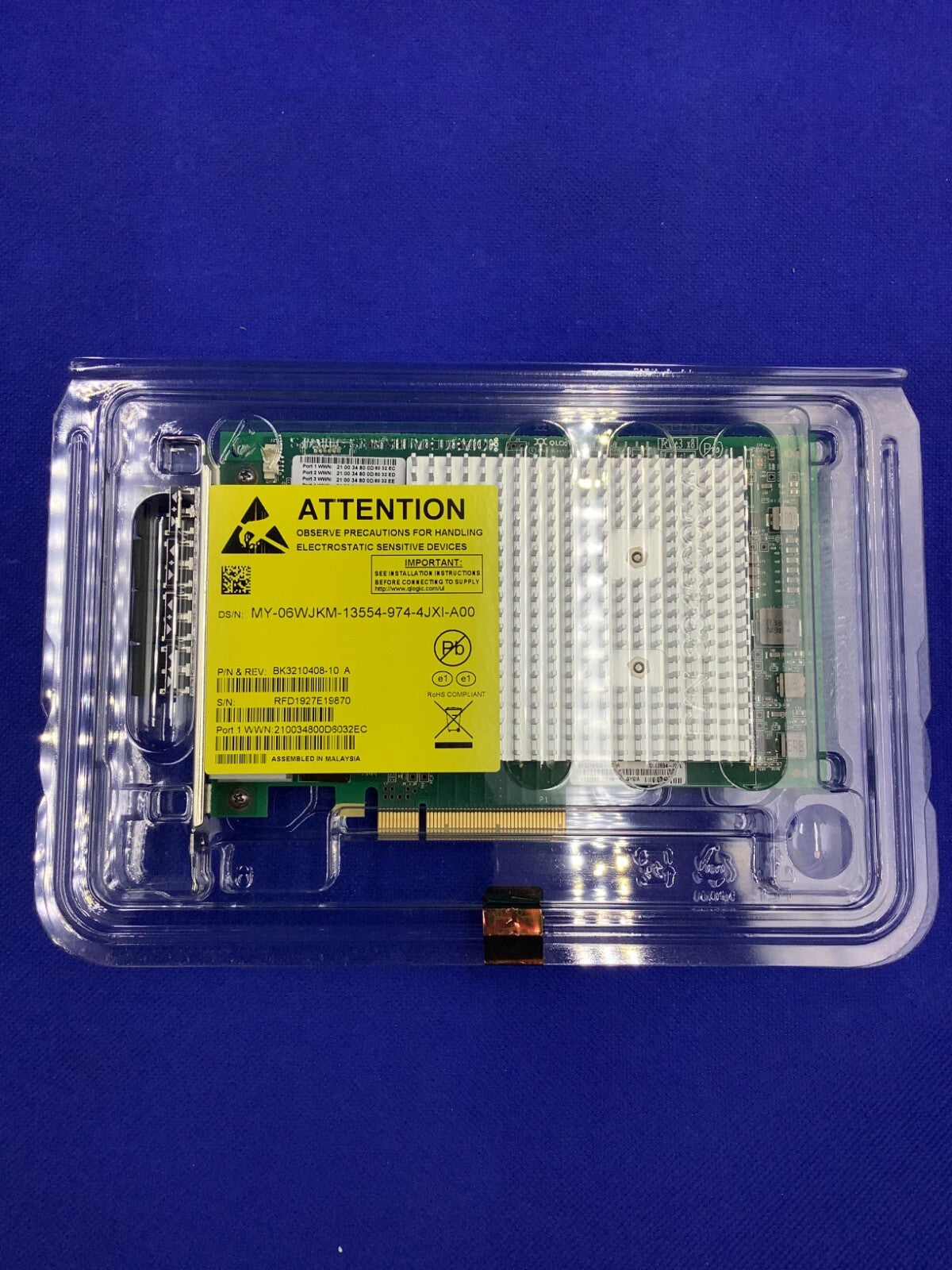QLE2694  DELL QLogic 16Gbs Quad Port FC HBA PCI Express Gen3 x16 LC Multi-Mode