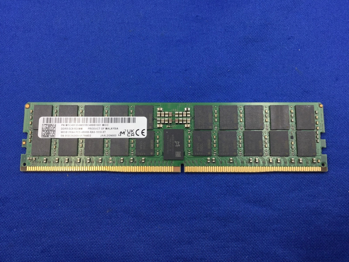 MTC40F204WS1RC48BB1001  MICRON 96GB (1X96GB) 2RX4 PC5-4800B DDR5 SERVER MEMORY