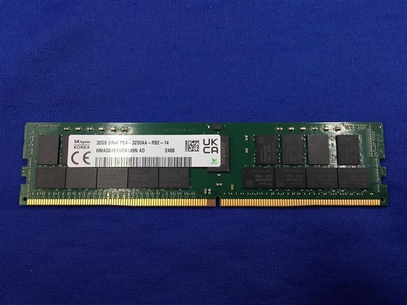 HMAG84EXNRA199N HYNIX 32GB (1X32GB) 2RX4 PC4-3200AA RDIMM SERVER MEMORY