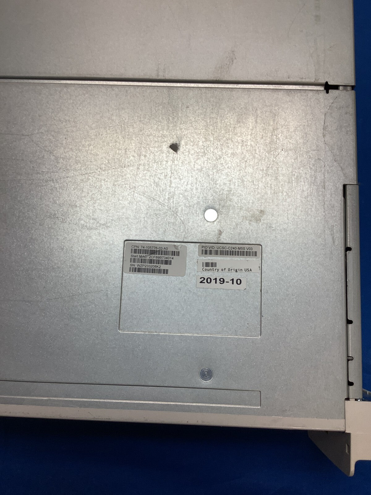 Cisco UCSC C240-M5S 8 SFF Server W/15016-1 Raid 1050W PSU FAN HS storage battery