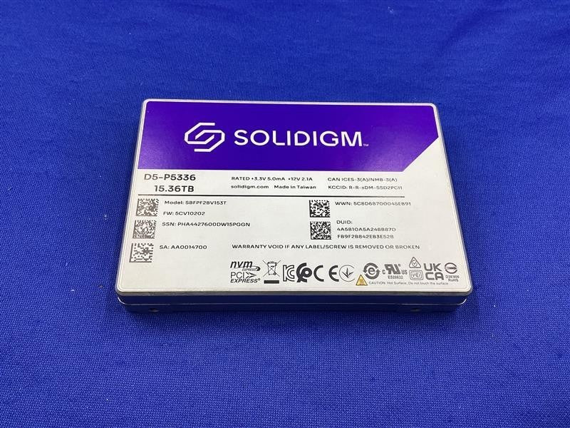SBFPF2BV153T Solidigm D5-P5336 Series 15.36TB, 2.5in PCIe 4.0 x4, 3D5, QLC