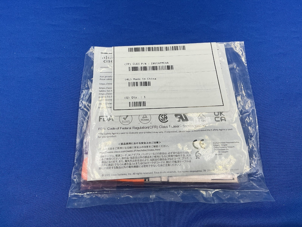 QSFP-100G-DR-S CISCO 100GBASE-DR QSFP28 SMF 1310nm 500m Transceiver 10-3507-01