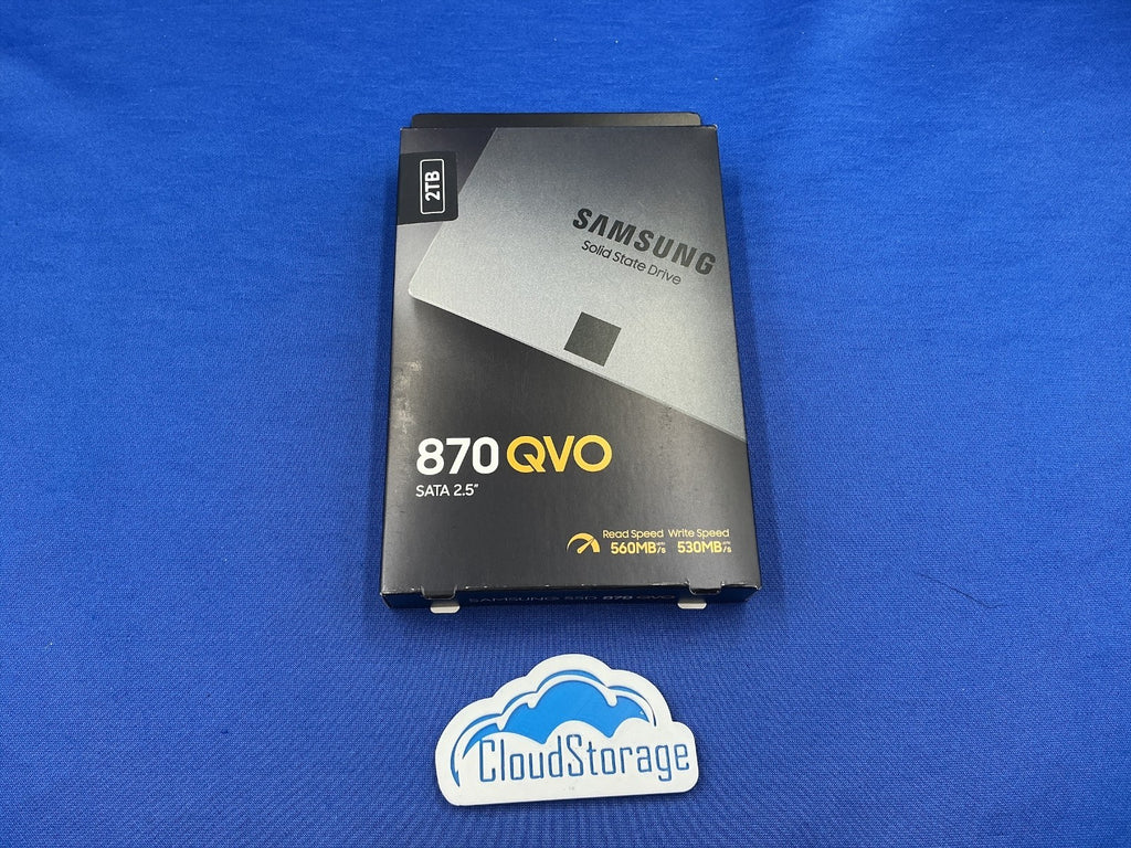 MZ-77Q2T0 Samsung 870 QVO 2TB SATA III 2.5" SSD MZ-77Q2T0B/AM New Retail