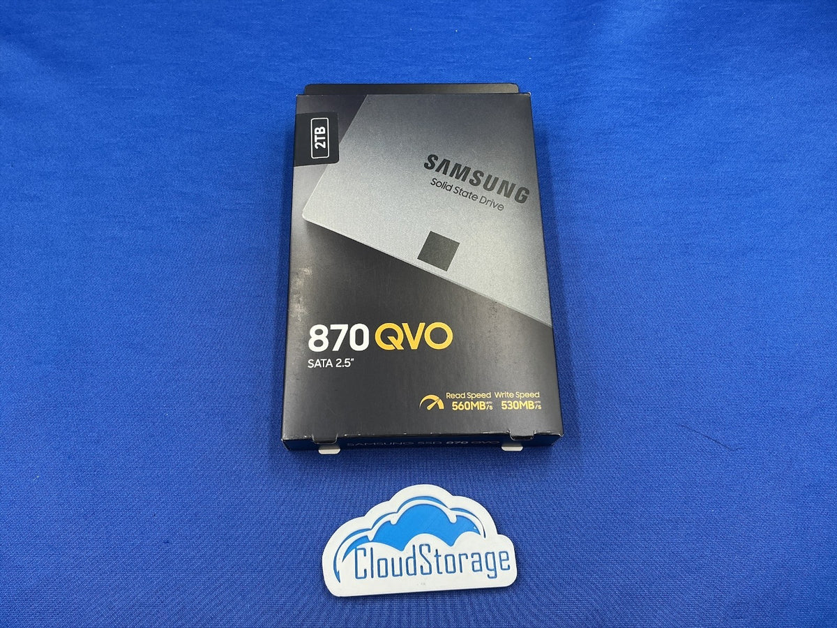 MZ-77Q2T0 Samsung 870 QVO 2TB SATA III 2.5" SSD MZ-77Q2T0B/AM New Retail