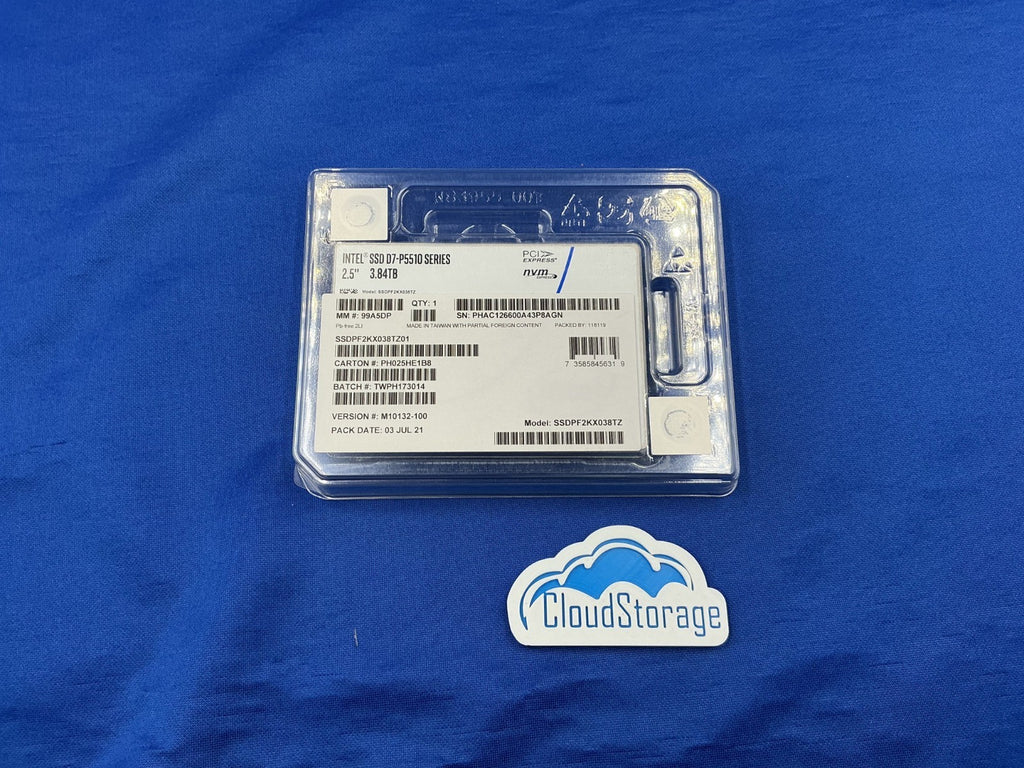 NEW SSDPF2KX038TZ Intel D7-P5510 Series 3.84TB PCIe 4.0x4 NVME U.2 2.5 SSD