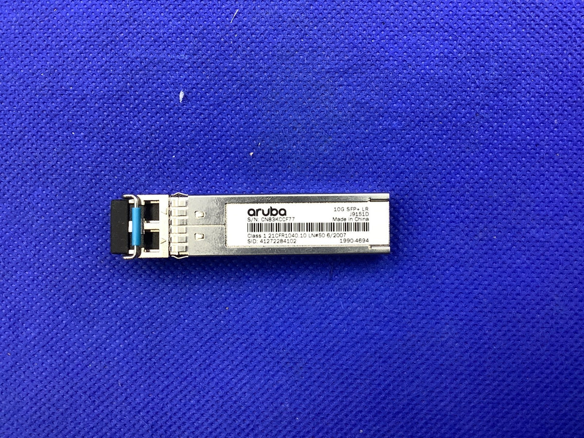J9151D HPE Aruba 10G SFP+ LC LR 10km SMF Transceiver