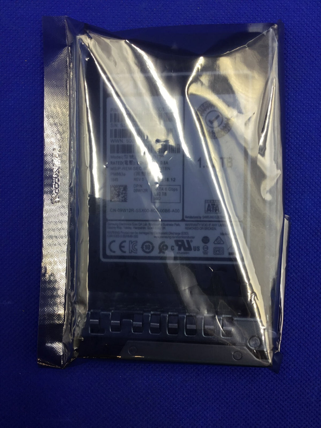 9W12R Dell 1.92TB SATA 6GBPS Enterprise 2.5" SSD MZ-7LM1T9B 09W12R