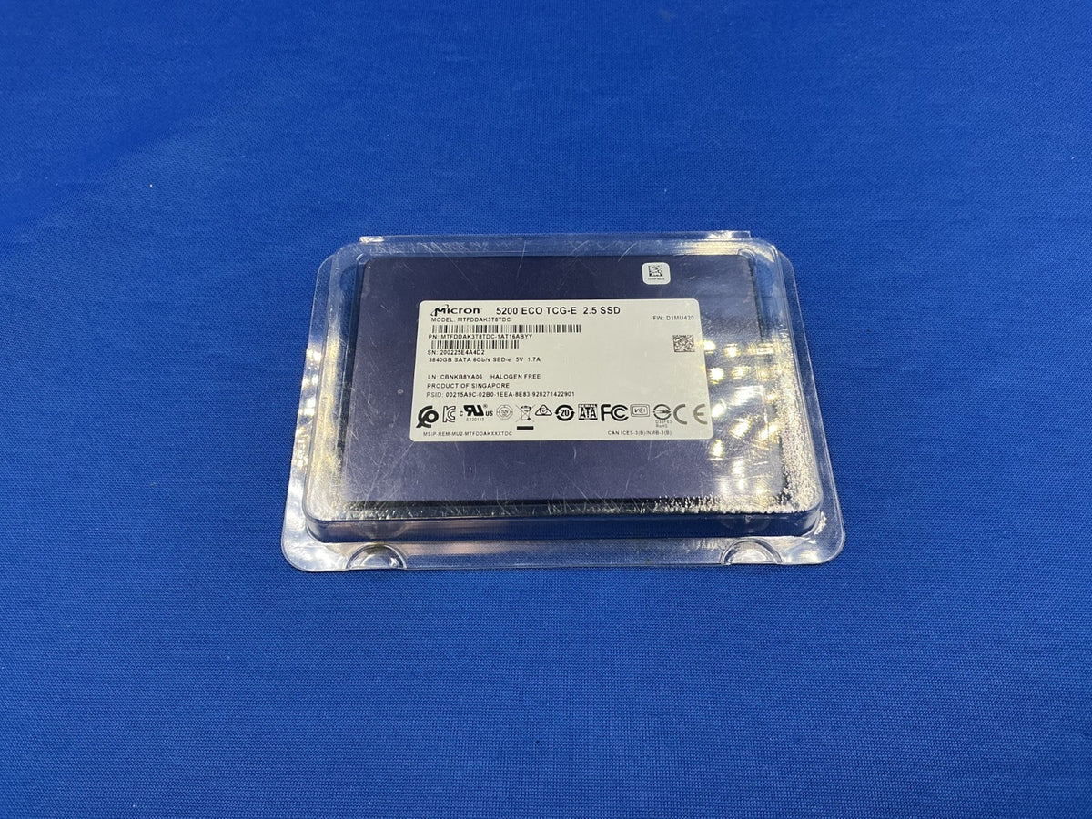 MTFDDAK3T8TDC MICRON 5200 ECO 2.5 3.84TB SATA 6Gb/s 3D  MTFDDAK3T8TDC-1AT1ZABCA