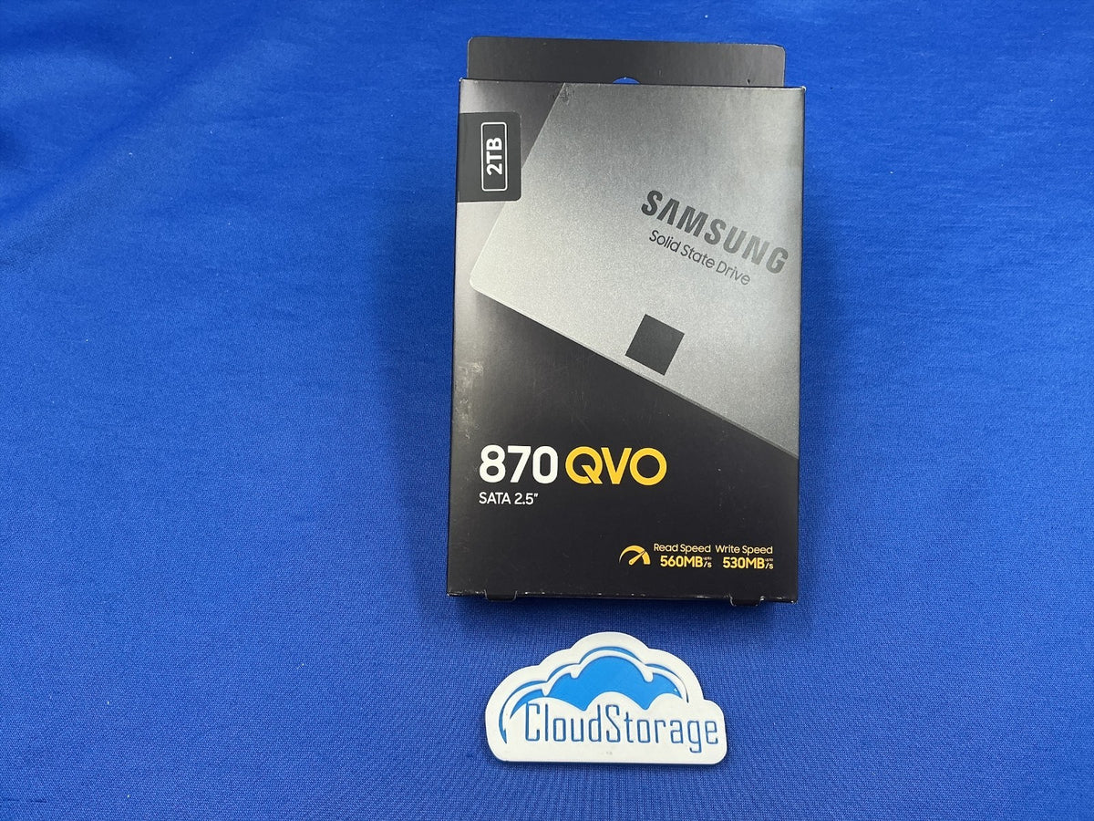 MZ-77Q2T0 Samsung 870 QVO 2TB SATA III 2.5" SSD MZ-77Q2T0B/AM New Retail