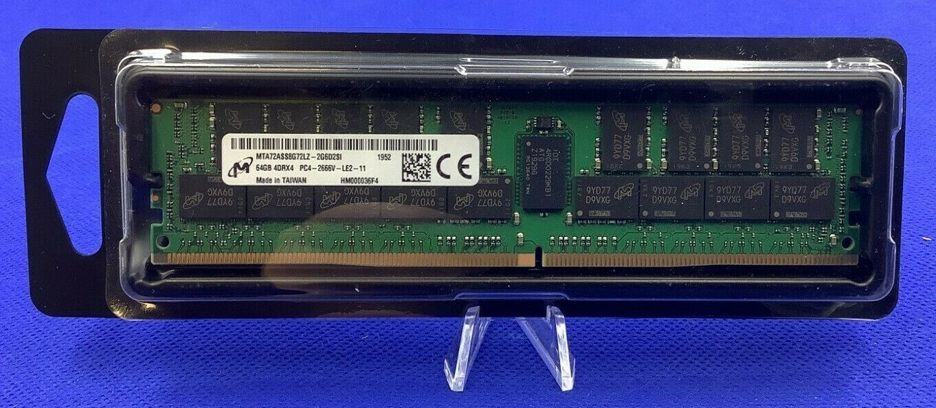 MTA72ASS8G72LZ-2G6D2 MICRON 64GB (1X64GB) 4DRX4 PC4-2666V DDR4 MEMORY