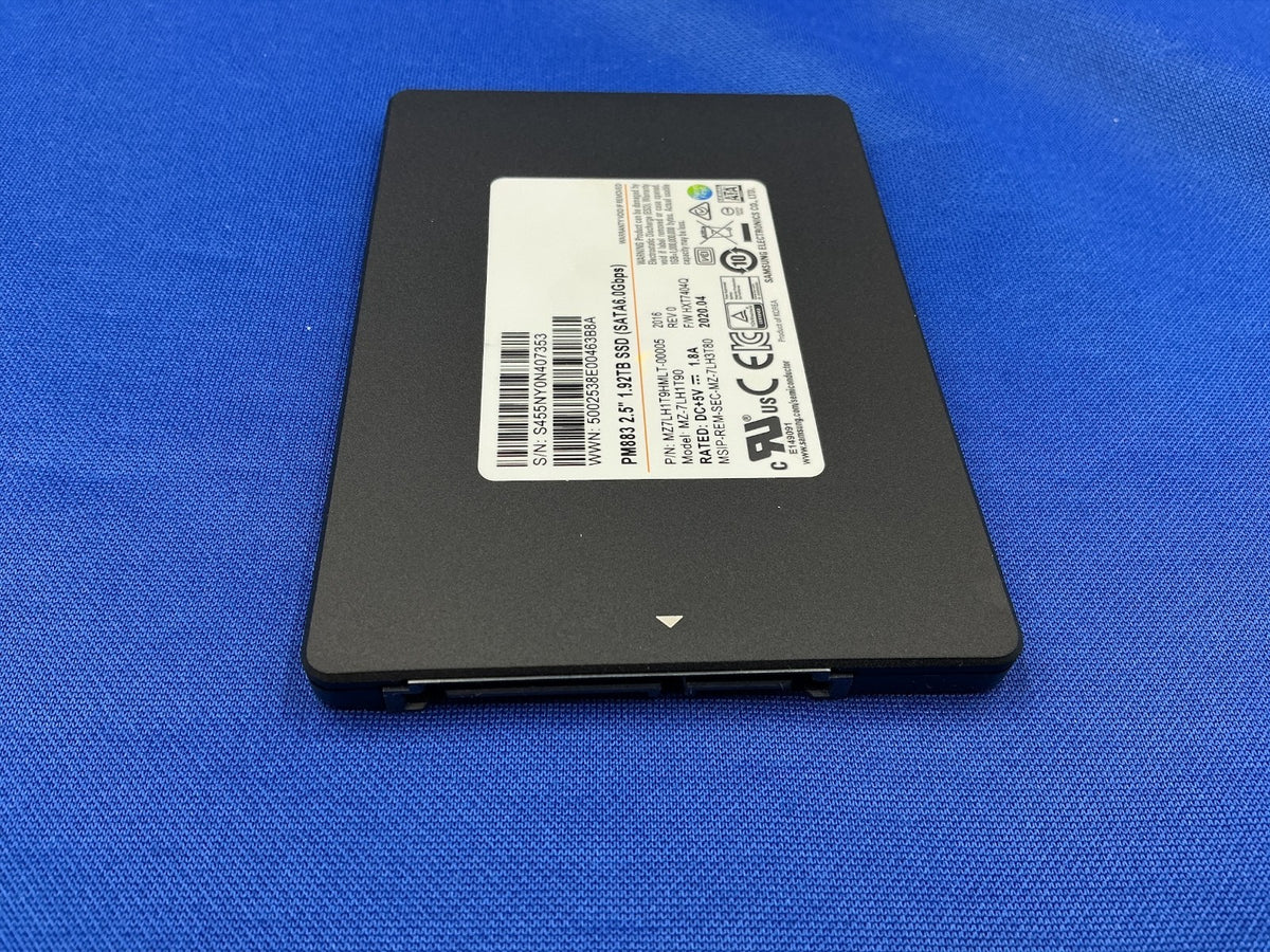 MZ-7LH1T90 SAMSUNG PM883 1.92TB SATA 6.0Gbps 2.5in SSD