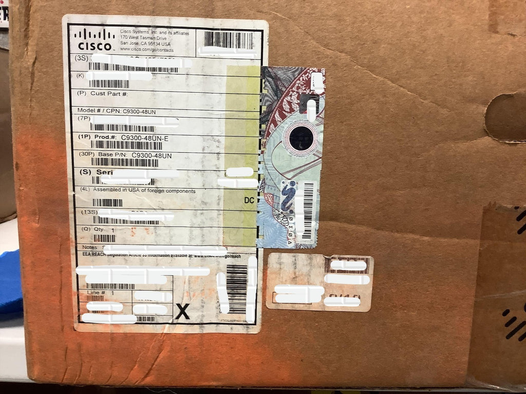 NOB Cisco Catalyst 9300 C9300-48UN-E 48-port 5G Switch