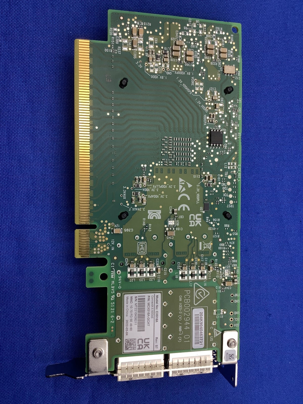 MCX516A-GCAT Mellanox CX516A ConnectX 5 EN 2Port 50GbE Network Card