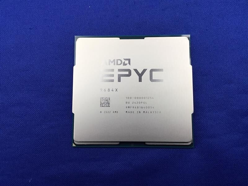 AMD EPYC 9684X 96 Cores 192 Threads 2.55 GHz 1152 MB L3 400W processor unlocked