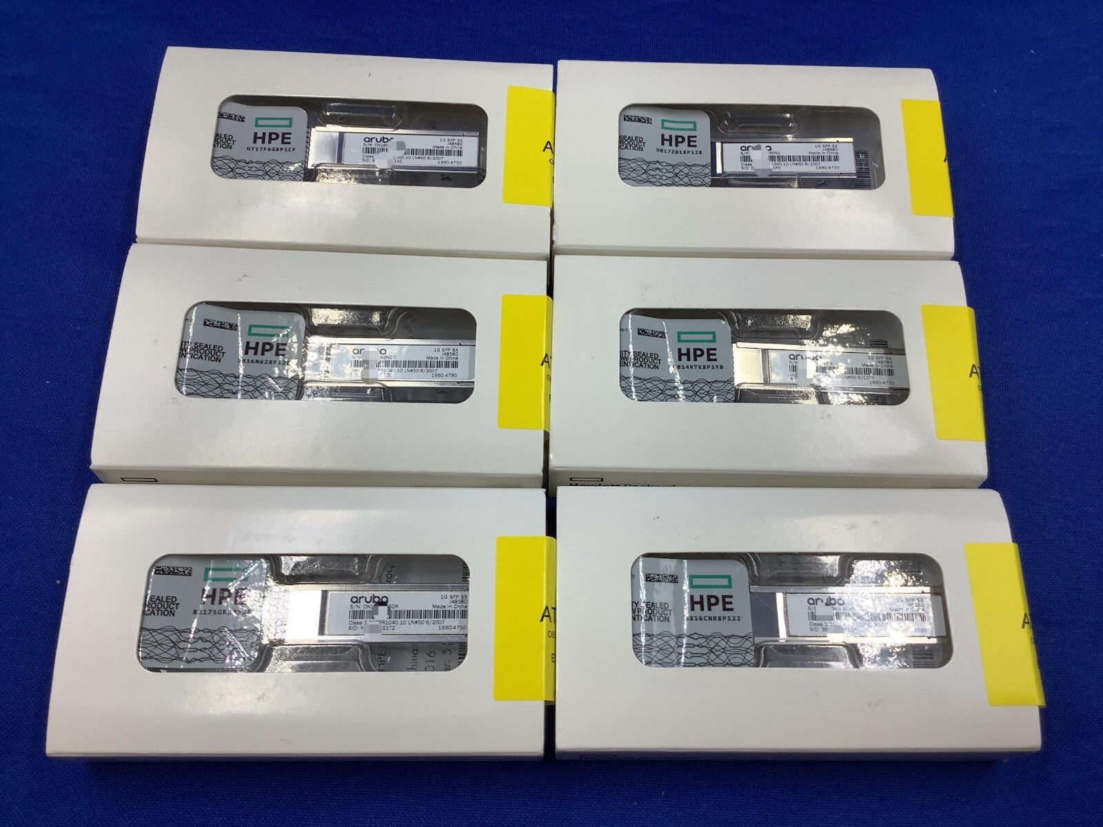 J4858D HPE Aruba 1G SFP LC SX 500m OM2 MMF Transceiver